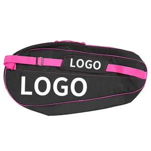 DIY LOGO colorful pickleball bags sustainable Manufacturer racket bag hard shell Sport Bag Padded Tennis Rackets Carrier