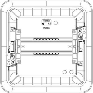 Tablero de Distribución Empotrado Vimar V53108 IP40 con Cubierta de Plástico, Fácil Instalación - Product Image 3