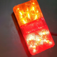 Feu arrière 12V/24V 10 LED étanche pour camion, remorque, fourgonnette, camping-car, caravane – Feu stop, feu de freinage, clignotant