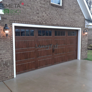 <span class=keywords><strong>Porte</strong></span> <span class=keywords><strong>de</strong></span> <span class=keywords><strong>garage</strong></span> <span class=keywords><strong>sectionnelle</strong></span> automatique en cèdre américain Andexin 9x8, isolée, solide, coupe-vent, design coulissant postmoderne - Product Image 3