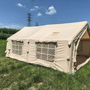 18.16 ㎡   Carpa Inflable de Lona de Algodón TC para <span class=keywords><strong>Camping</strong></span>, Carpa Glamping con Tubos de Aire y Ventanas de Malla, Amplio Espacio - Product Image 6
