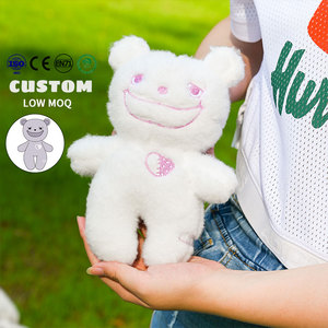 Peluche Personalizzabile: Crea <span class=keywords><strong>i</strong></span> Tuoi Personaggi, Orsacchiotti Bianchi Morbidi con Faccia Ricamata in Stile Anime - Product Image 1