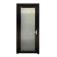 Cadre de porte en verre trempé en alliage d'aluminium, anti-oxydation, économie d'énergie, insonorisation, design moderne pour intérieur commercial