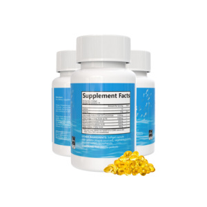 Capsules d'huile de poisson végétalienne de haute mer OEM ODM GMP pour adultes, EPA <span class=keywords><strong>DHA</strong></span> Oméga-3, améliore la mémoire, le sommeil, renforce l'immunité, 60 gélules molles, 24 mois - Product Image 2