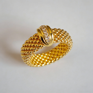 Bague de fiançailles romantique en or massif plaqué or 10K/14K, diamant de laboratoire cultivé, zircon, unisexe, certifiée IGI - Product Image 3