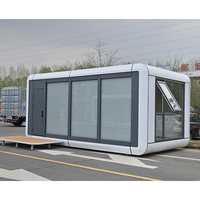 Maisons préfabriquées portables en Chine, autres maisons préfabriquées en panneaux sandwich en acier, mini-maison capsule, maison préfabriquée, espace habitable préfabriqué