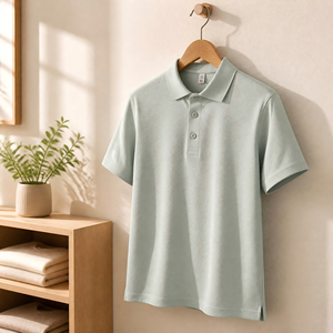 <span class=keywords><strong>Polo</strong></span> para Hombre 7A Antibacteriano, Desodorante, Antiácaros, Liso, Estampado, Antiarrugas, de Algodón Tejido, con Bolsillo, Casual, para Negocios y Trabajo - Product Image 3