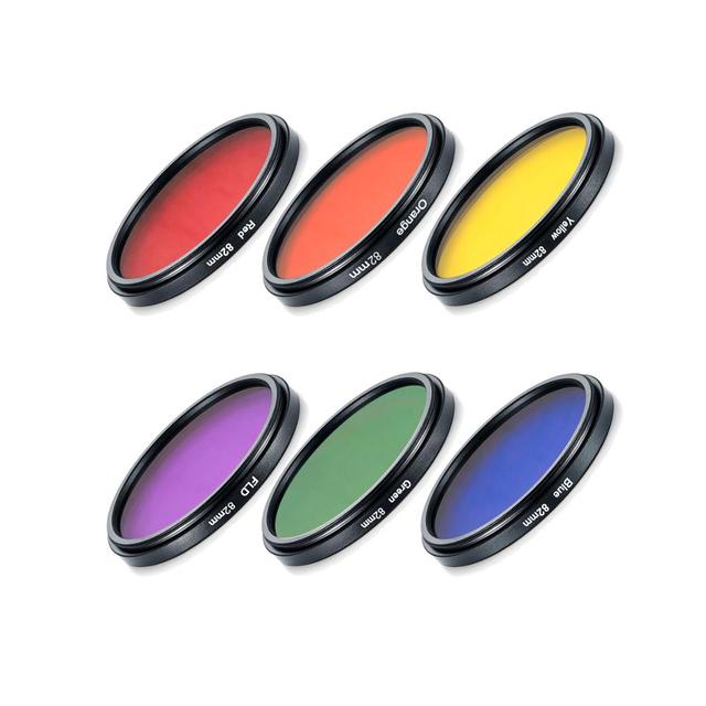 Jingying 30mm-82mm Full Color Filter Camera Full Green Blue Yellow Green Orange Red Color Lens Filter