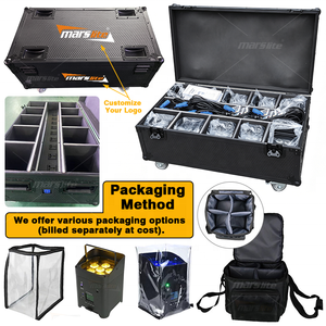 Fari <span class=keywords><strong>LED</strong></span> a Batteria Marslite Wireless 6x18W RGB Smartbat, <span class=keywords><strong>Luci</strong></span> a Batteria per Matrimoni, DJ e Discoteche - Product Image 3