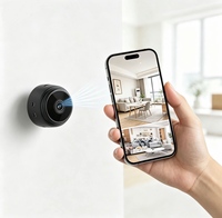 PIX-LINK Kamera Mini Wifi Nirkabel Sensor CMOS 180 Derajat Mendukung Tampilan Seluler Sistem IOS Android Keamanan Rumah Kantor Dalam Ruangan