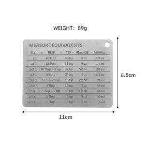Tabla <span class=keywords><strong>de</strong></span> conversión <span class=keywords><strong>de</strong></span> medición nórdica, accesorio <span class=keywords><strong>de</strong></span> cuchara <span class=keywords><strong>de</strong></span> medición magnética para refrigerador - Product Image 2