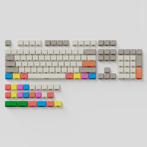 Ultra dünne Low-Switch-Tasten kappe Retro Sieben Farben JWA-Profil 127 Tasten Farb sublimation kompatible Nuphy-Tastatur - Product Image 1