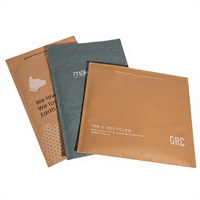XCGS Sacs d'expédition en papier kraft rembourrés 100 % biodégradables avec logo personnalisé pour boucles d'oreilles, colliers, montres
