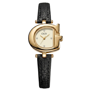 Reloj de Mujer con Esfera Personalizada, Adornado con Diamantes, Correa de Cuero Vintage - Product Image 3