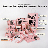 Wholesale Custom Disposable Eco-Friendly Kraft Paper Boxes Glossy Lamination Flexographic for Restaurant Takeaway Food Packaging