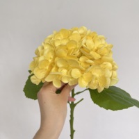HGA Hydrangea Artificielle Effet Naturel en Gros, Grande Tête de Fleur pour Décoration Intérieure et Arche de Mariage, Guirlande Florale en Vrac