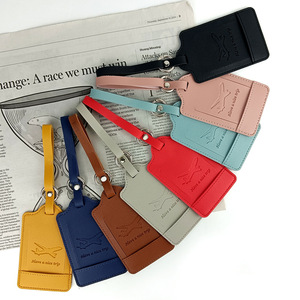 Etiqueta de equipaje de cuero multicolor al por mayor, etiqueta de identificación para billetes de avión, etiqueta de clasificación de equipaje de viaje, etiqueta de viaje para equipaje. - Product Image 2