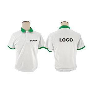 เสื้อโปโลพิมพ์ลายโลโก้ตามสั่ง ผ้าคอตตอนแห้งเร็ว สำหรับกีฬา ชุดนักเรียน ชุดทำงาน ชุดกอล์ฟ  แบบยูนิเซ็กซ์ - Product Image 2