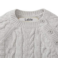 Suéter de Punto Trenzado 100% Algodón Personalizado, Ropa de Bebé para Invierno