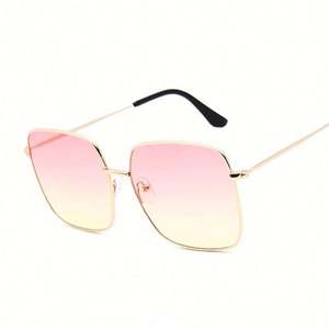 Gafas de Sol de Gran Tamaño con Marco Cuadrado de Aleación Vintage, Venta al por Mayor, Oferta 2020 - Product Image 6