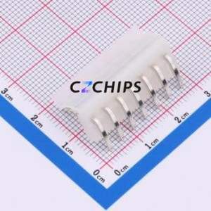 3.96-7AW Wire-to-Board Pin Header Bent Lead Through Hole,P=3.96mm Connector 1x7P 3.96mm Right Angle Insert 7P - Product Image 2