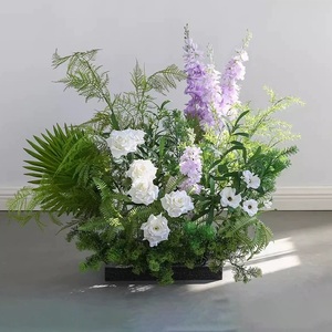 คาปูชิโน่เทียมสัมผัสจริงมาใหม่กุหลาบดอกไม้ตกแต่งงานแต่งงานสีขาวกุหลาบคาปูชิโน่ - Product Image 4