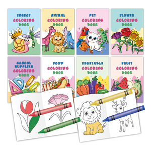 Ensemble de livres de coloriage pour enfants avec logo personnalisé, livres de coloriage de dessins animés pour l'apprentissage précoce, livres de coloriage pour activités de fête - Product Image 4