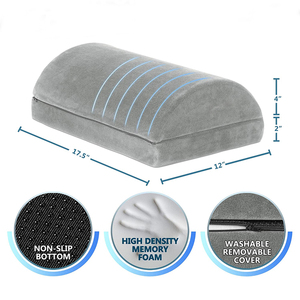 Poggiapiedi Ergonomico in Memory Foam ad Alta Densità, Regolabile in Altezza, Cuscino per Sollevamento Piedi Sotto la Scrivania per Alleviare il Dolore - Product Image 2