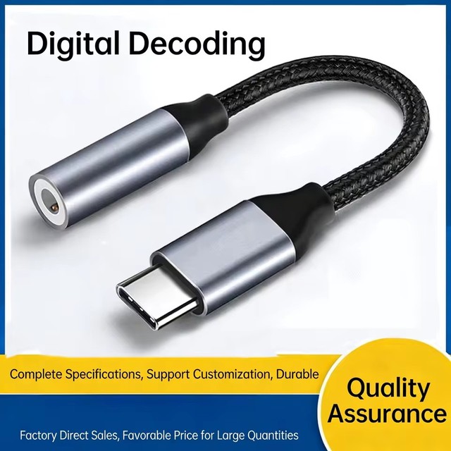 Type C to 3.5mm Headphone Adapter USB-C 3.5 Jack Audio Cable for Huawei P30 Xiaomi Samsung Oneplus Earphone Audio Adapter