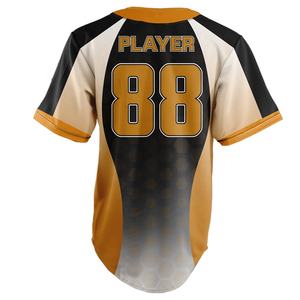 เสื้อเจอร์ซีย์เบสบอลสำหรับเยาวชนคอวีมีกระดุม<span class=keywords><strong>2</strong></span>เม็ดเสื้อกล้ามเล่นกีฬาพิมพ์ซับลิเมชัน - Product Image 4