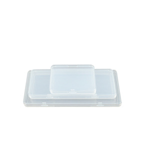 Transparent Plastic <b>Storage</b> <b>Boxes</b> Rectangle Covered Office Organizer Parts Packaging Box Art Paint Tool Accessory Card Organizer - Product Image 5