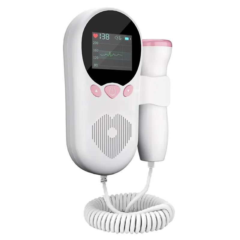 Medical Portable Mini Fetal Doppler Ultrasonic Fetal Heartbeat Doppler Monitor Jumper Fetal Doppler