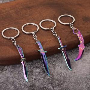سلسلة VALORANT-<span class=keywords><strong>Phantom</strong></span> M4 & Karambit سكين حلقة مفاتيح ممتازة