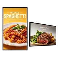 21,5-98 Zoll Wandmontierte Digitale Menütafel für Restaurants und Geschäfte Werbebildschirm Android 4GB + 32GB LCD Touchscreen Text
