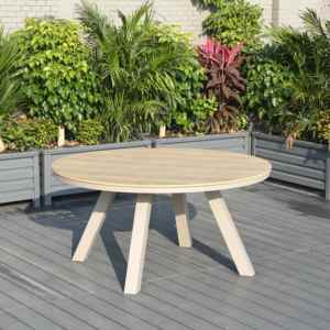 Mesa de Comedor Redonda de Aluminio Resistente a la Intemperie para Exteriores, con Capacidad para 4-8 Personas, para Jardín, Patio, Piscina y Hotel - Product Image 2