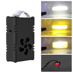 Luz de rejilla de coche Mini Matrix Laser Headlight Grille Light Yellow and White Led Motorcycle Spotlight Cross-Border - Product Image 3