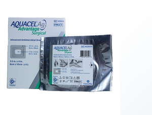 Apósito Quirúrgico Antimicrobiano Avanzado <span class=keywords><strong>Convatec</strong></span> Aquacel Ag Advantage con Plata 5x5CM - Product Image 1