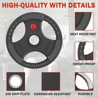 España En Stock 50mm Barbell Bumper Durable Juego de placas de peso 2,5-30kg Equipo de fitness