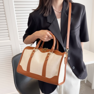 Borsa Tote da viaggio con cinturino incrociato staccabile con manico di base IT-23068 - Product Image 1