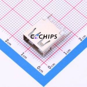 <b>USB</b>-U255ZH137-BWS <b>USB</b> Connector Through hole Component (THT) Connector Type-<b>A</b> <b>USB</b> <b>2.0</b> Female Through Hole - Product Image 1