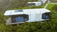 Maison conteneur modulaire moderne, livrée directement par le fabricant, pour projets hôteliers et de camping commerciaux.