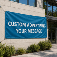 Drapeaux publicitaires personnalisés et bannières en tissu polyester avec impression numérique et œillets en laiton pour la promotion commerciale en extérieur