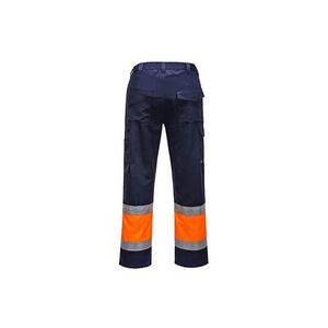 PORTWEST - L049ONRXXXL <b>Hi</b>-<b>Vis</b> Lightweight Contrast Class 1 Service <b>Trousers</b> <b>Orange</b>/Navy - EAN 5036108383665 <b>HI</b>-<b>VIS</b> WORKWEAR - Product Image 2