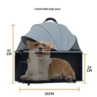 Livraison gratuite, poussette pliable pour animaux de compagnie, pour chiens et chats, avec panier amovible, adaptée à une utilisation en extérieur
