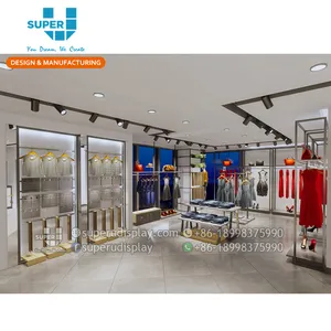 पेशेवर कपड़े की दुकान इंटीरियर डिजाइन विचारों लक्जरी कपड़े की दुकान डिजाइन - Product Image 1