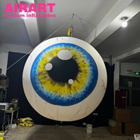 Yeux gonflables rouges, accessoires de décoration festifs pour bars