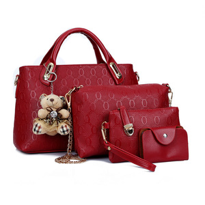 Commercio all'ingrosso di moda di alta qualità in pelle sintetica <span class=keywords><strong>borsa</strong></span> da donna borse da donna <span class=keywords><strong>e</strong></span> <span class=keywords><strong>portafoglio</strong></span> <span class=keywords><strong>Set</strong></span> - Product Image 3