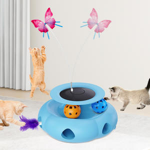 2-en-1 automatique papillon chat jouet cataire balle piste laser interactif jouets pour jouer friandises recommandé pour l'enrichissement du chat - Product Image 6