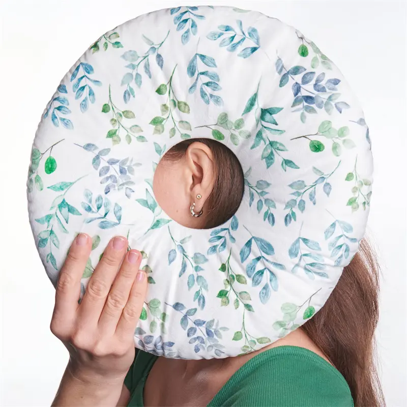 Oreiller de perçage d'oreille de haute qualité pour les dormeurs latéraux, oreiller de remplissage réglable avec trou