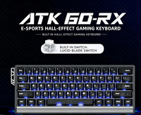 ATK 60RX Mechanical Gaming Keyboard 61Keys Wired RGB Hall Effect Magnetic Switch Hot-Swappable Wired Magnetic